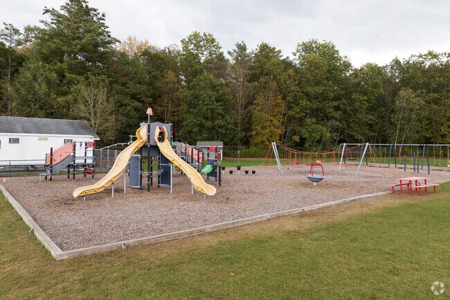 One of two playground sets at Dorthy Nolan Elementary School.