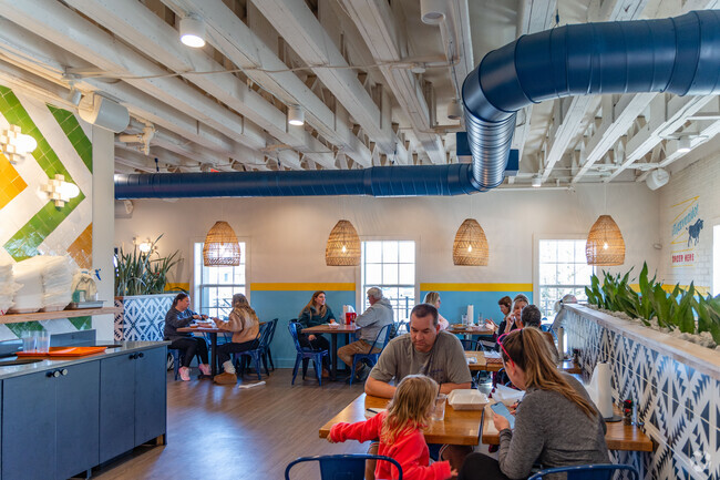 Friends and family gather for lunch and margaritas at Mojo's Tacos in Nolensville.