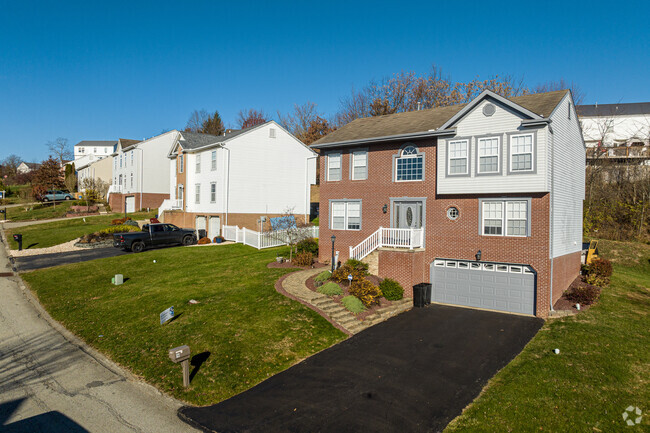 New construction colonials can be found along with older homes in New Stanton.