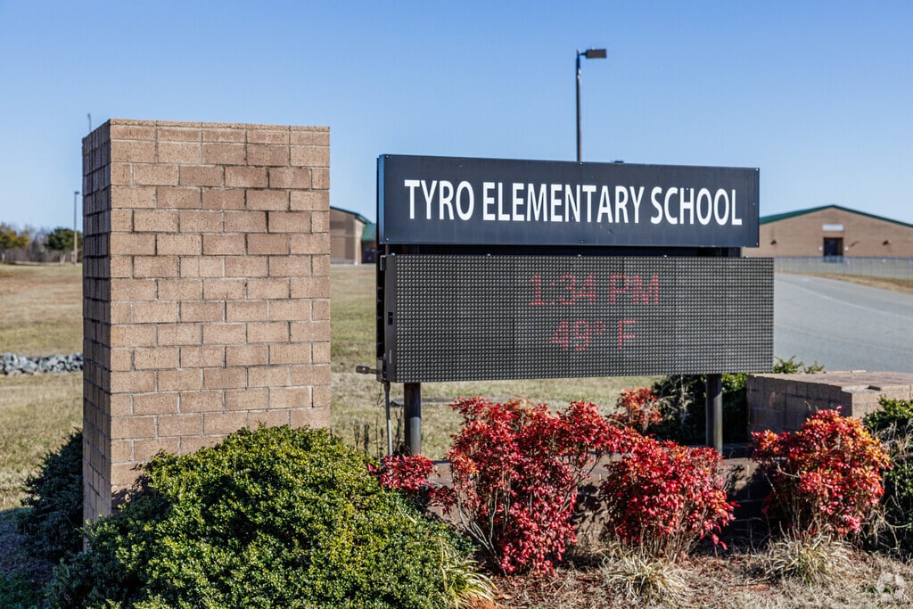 Tyro Elementary School has received a B- rating on Niche.