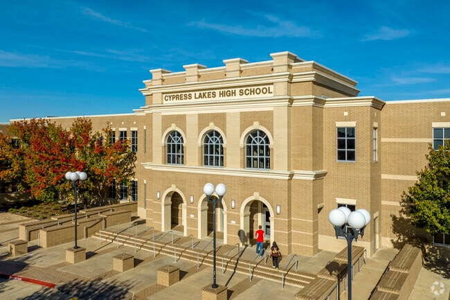 Cypress Lakes High School, sculpted by PBK Architects, proudly stands since 2008.