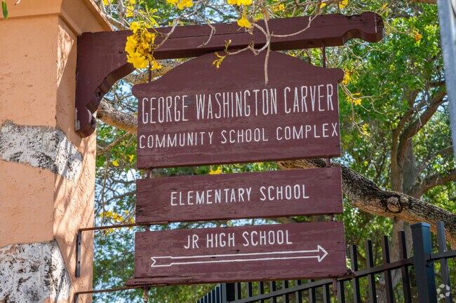 George Washington Carver Elementary, located in Downtown Gables, is a top-rated public school offering strong academics and international magnet programs.