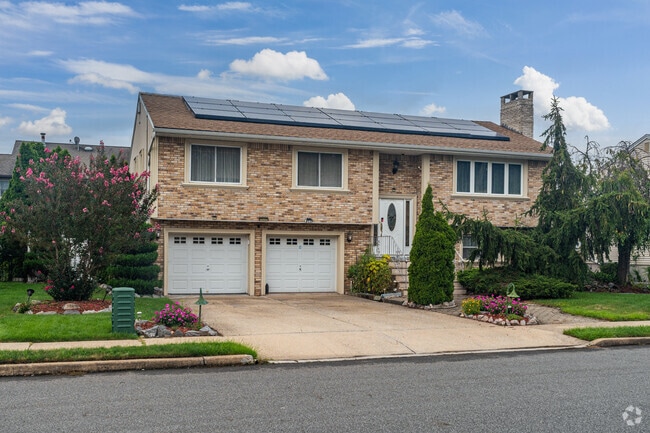 Brick split-level homes are a staple of Moonachie.