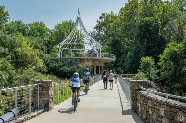 There are many pedestrian and bike friendly roadways all throughout Greenville, SC.
