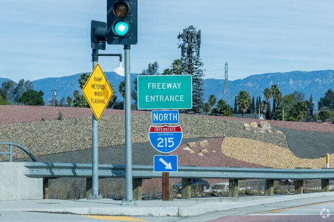The interstate 215 will quickly take you from Grand Terrace to Riverside.