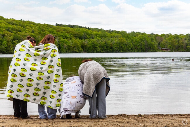 Stay warm and dry or enjoy dip at Wallum Lake in Douglas State Forest.