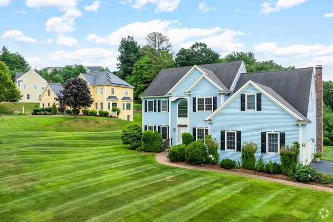 Rows of Southborough homes have large yards between them, giving a semi-rural feel.