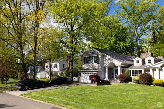A row of homes in Lake Success, New York.