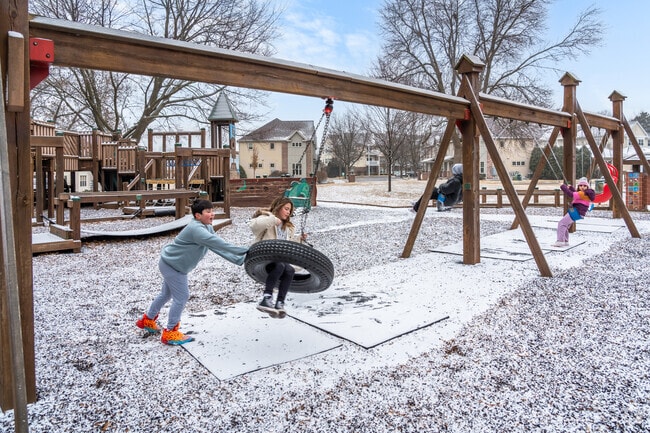 Children will love the tire swing at Sun Prairie Dream Park.