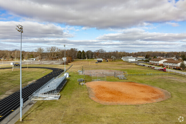 Taylor High School baseball diamonds.