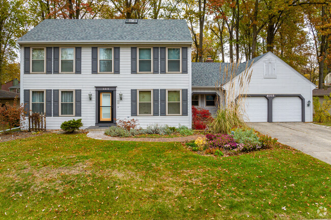 This colonial revival two story is a popular style in many Adams Township neighborhoods.