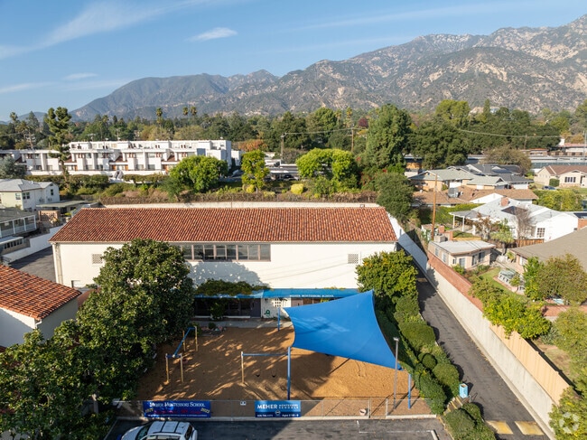 Meher Montessor School is nestled underneath the San Gabriel Mountains.