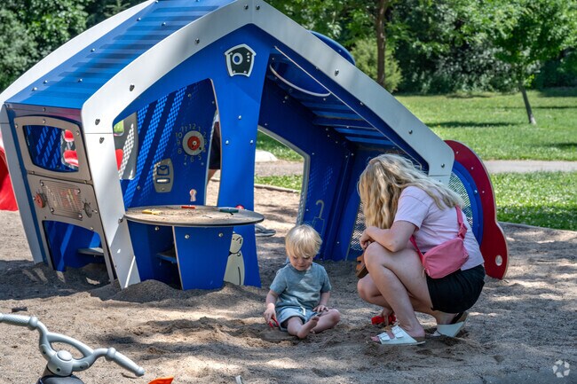 The playground at Pennsylvania Park is fit for all ages.