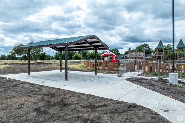 Barn-themed playground anchors Howe’s new Connections Park.