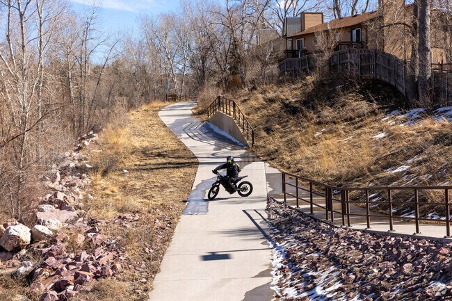 Cottonwood Creek Trail is popular with bicyclists.