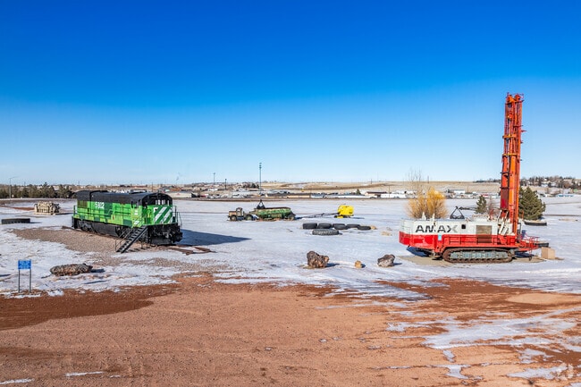 Gillette Energy Park is a memorial of the history of equipment used to get energy sources.