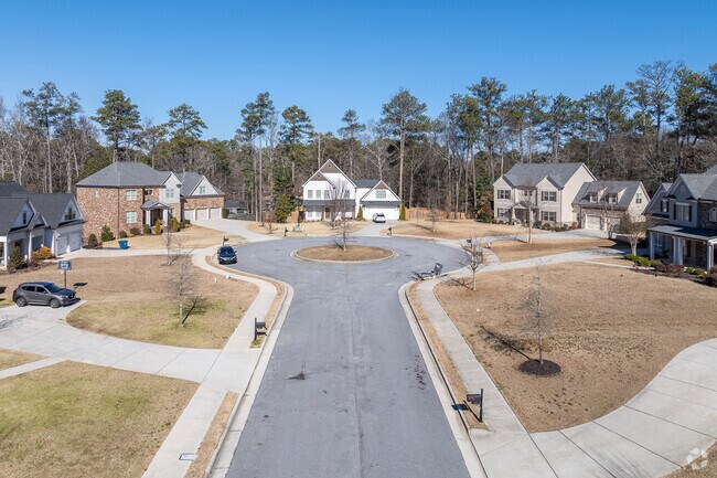 Chalet Woods features several cul-de-sacs with homes on large lots.