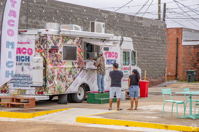 Food trucks and fine dining can be found in downtown Enterprise.