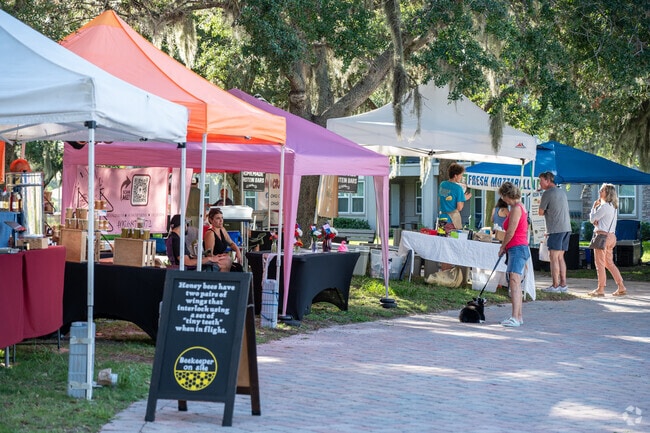 The Venetian Bay Farmers Market is a weekly market held in the main square in Venetian Bay.
