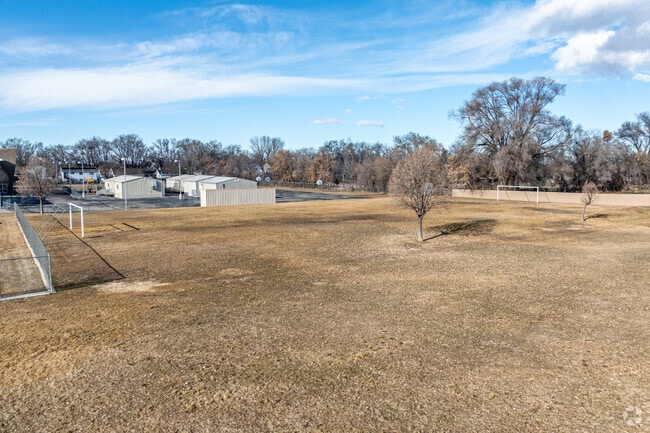 The sports field is a great way to get active at Heritage Elementary School.
