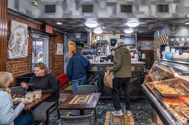 Paneantico is a casual Italian cafe known for breads, sandwiches & displays filled with cakes.