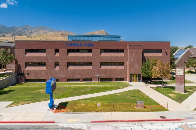 Cyprus High School, located in the Magna neighborhood of Magna, Utah.