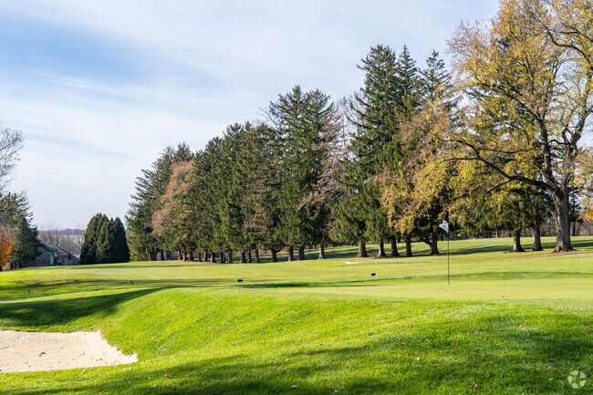 Play 18 holes at Berkleigh Golf Club on a beautiful fall day.