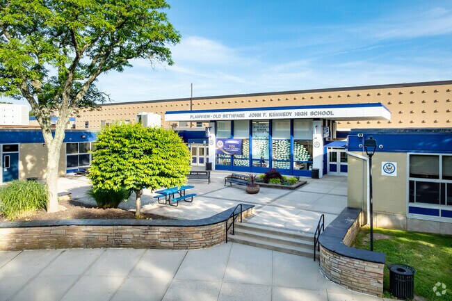 John F. Kennedy High School is the Plainview-Old Bethpage district's only High School.