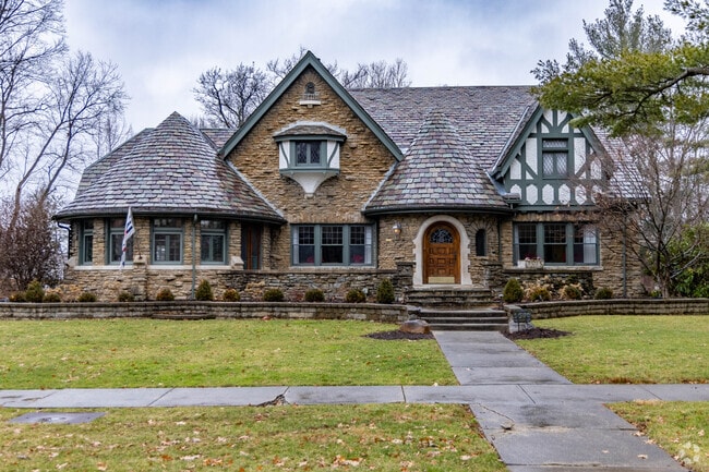 Historic homes, such as this one off of Hamilton Avenue, are scattered throughout College Hill
