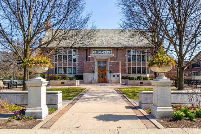 Families can check out reading material at the River Forest Public Library.