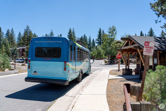 TART bus service connects Joerger Ranch with North Lake Tahoe.