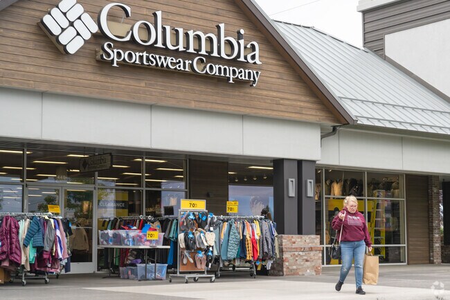 Columbia Sportswear Company offers residents high-end sports wear for any occasion.
