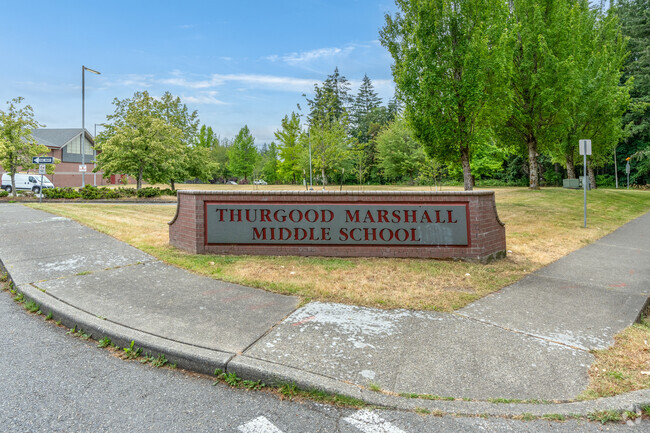 Thurgood Marshall Middle School has an enrollment of 418 students.