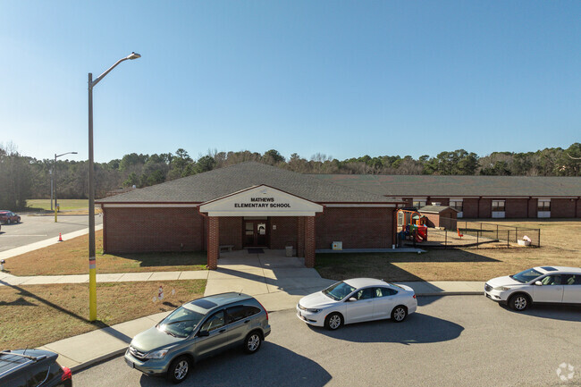 67% of students at Mathews Elementary School are proficient in reading.