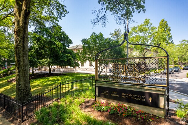 The Frick Art Museum near Point Breeze North is famous for its exhibits and gardens.