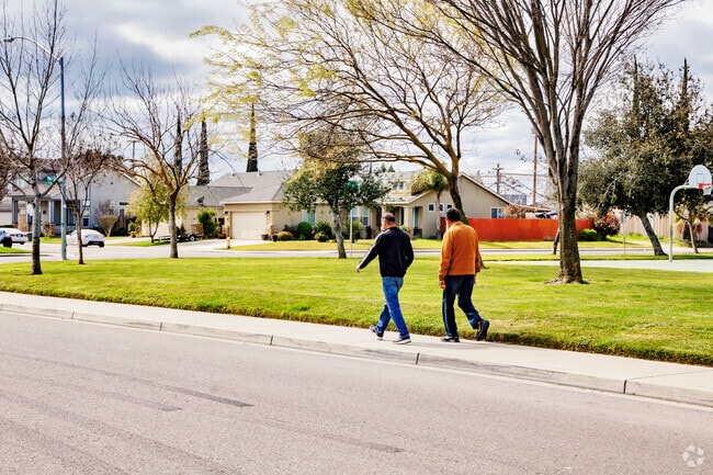 Quiet neighborhoods line the streets of Keyes, California.