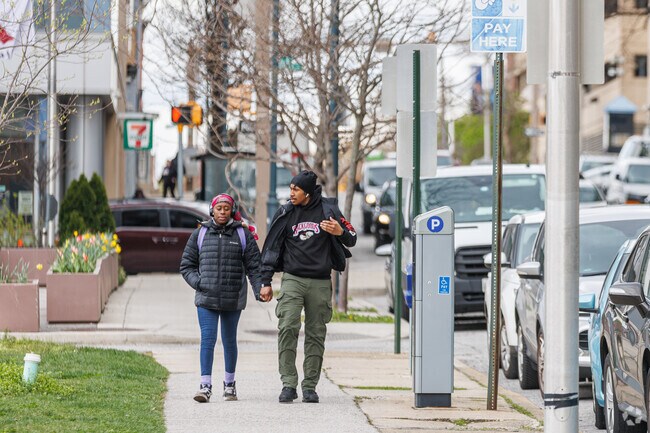 The Middle East neighborhood is walkable and clean.