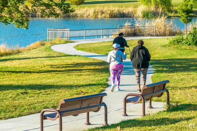 Residents of Northwest Community Club love to walk around the paved trails of Fontenelle Park.