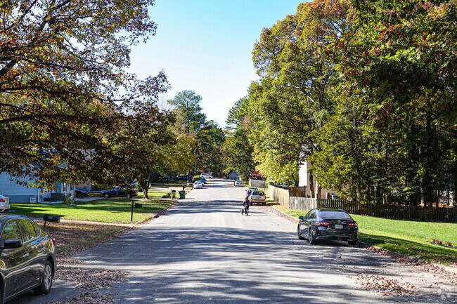 Shady and walkable neighborhoods throughout the Laurel area.