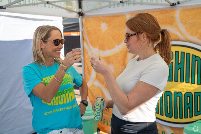 Lemonade and local treats are popular at the Woodlawn Street Market.