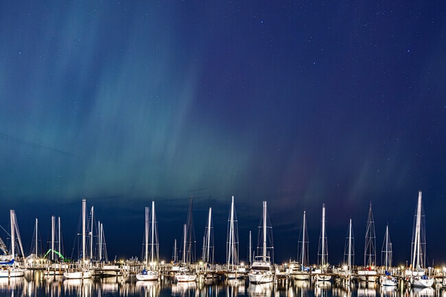 If you're lucky you could catch a glimpse of the Northern Lights over Lake Michigan in Bay View.