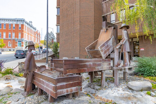 Historic sculptures near Mountain View Meadows give Helena its quirky charm.