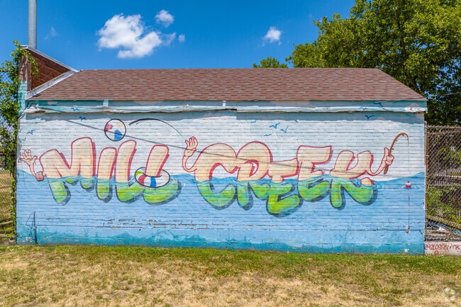 Mill Creek residents cool off in summer at the community pool.