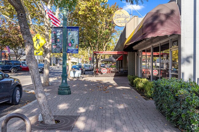 Walk the tree lined streets of downtown Turlock.