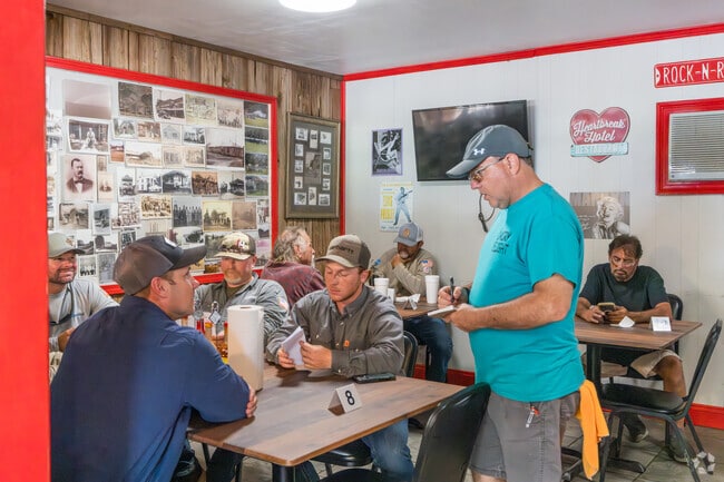 Hunter-Lula is near historic, family-owned diners like Dairy Delight serving burgers and shakes.