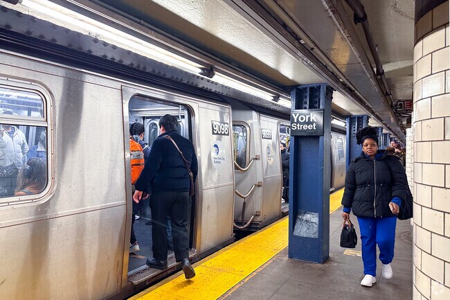 York Ave station is DUMBO's main access point