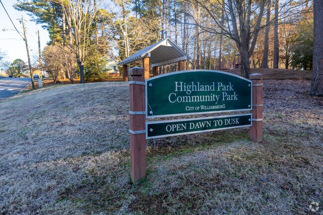Highland Park offers a great gathering spot within the Forest Hill Park community.