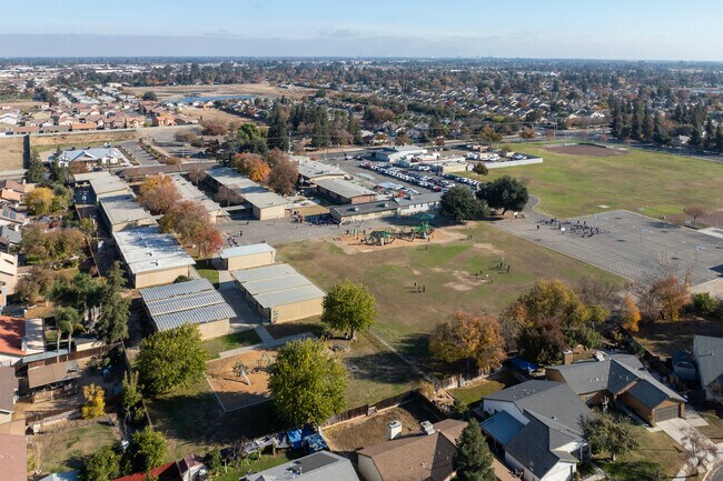 A view of Teague Elementary School in Fresno.