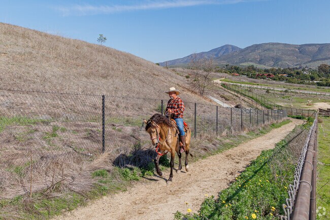 San Miguel Ranch is well suited for equestrian activities with dedicated trails and stables.