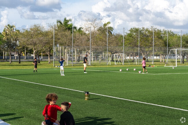 After school, students in Kenland head to Kendall Soccer Park for pickup games or organized league soccer.